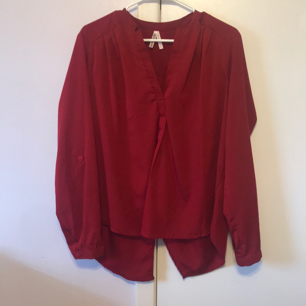 Red blouse